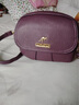 袋鼠（KANGAROO）輕奢品牌皮質(zhì)感三層包包女2024七夕韓版時(shí)尚百搭單肩斜挎包軟皮 紫色 曬單實(shí)拍圖