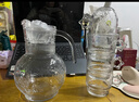 樂唯詩（LOVWISH）宇航員星球玻璃杯少女可愛家用喝水杯子高顏值牛奶杯帶蓋勺咖啡杯 1壺4杯【極光彩】壺杯套裝 曬單實拍圖