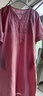 夏典素訂女王（SE.PSTP）新中式國風重工刺繡V領連衣裙棉麻女2026夏季寬松顯瘦氣質長裙子 淺紫色【清涼款】有口袋版 2XL 130-145斤 曬單實拍圖