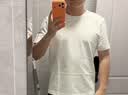 布先生280g重磅T恤長(zhǎng)絨棉男士純棉短袖小白T 黑色 L/175  曬單實(shí)拍圖