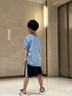 真維斯童裝兒童套裝男童2026新款冰絲速干夏季男孩短袖衣服中大童運動服 【速干透氣 短袖運動套裝】藍 傳奇黑_9 110 曬單實拍圖