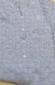 詩凡黎（‘S EIFINI）涼感花紗亞麻絞花針織開衫26夏新款顯瘦透氣圓領短袖上衣女 【開衫】海冰藍色 M 曬單實拍圖