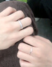 春淺相思丁香925銀戒指情侶對戒生日禮物送男女友一對活口 JZ042對戒+真愛(ài)永生花禮盒 曬單實(shí)拍圖