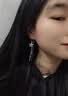 溥畔長款超閃小花流蘇耳線女新款韓版輕奢感氣質(zhì)百搭顯臉小耳環(huán) 小花流蘇耳線 曬單實拍圖