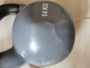 銳思（RISING） 健身壺鈴 啞鈴 男 包膠提壺啞鈴 亞玲 Kettlebells 14kg灰色 曬單實(shí)拍圖