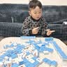 GERTHRON德國數字拼音麻將兒童款3-6歲男女孩早教益智成長周歲生日禮物 粉色【數字拼音組合】144數字+88拼音麻將 【數字+拼音貼紙+懲罰轉盤+骰子+收納袋】 曬單實拍圖