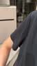 比音勒芬【輕量科技】2026春夏新款男士休閑經典撞色上衣短袖圓領T恤百搭 07黑色 XL （110） 曬單實拍圖