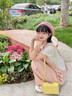 :CHOCOOLATE it女裝粉色牛仔背帶褲女2026夏季新款潮流寬松百搭闊腿連體褲 粉色 XS 曬單實拍圖