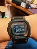卡西歐（CASIO）太陽能電波表35周年限定小方塊金屬小方表金磚銀磚情人節七夕禮物 GMW-BZ5000BD-1新款黑金方塊 曬單實拍圖