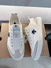 迪桑特（DESCENTE）【新色上市】CHRON PACER CVS男女復古薄底帆布鞋 D6231LSN21-男子-OW-米白色 40 曬單實拍圖