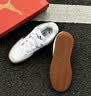彪馬（PUMA）面包鞋|復(fù)古滑板鞋男女新款夏季休閑板鞋PARK 400497 白-黑色-灰色-01 42 曬單實(shí)拍圖