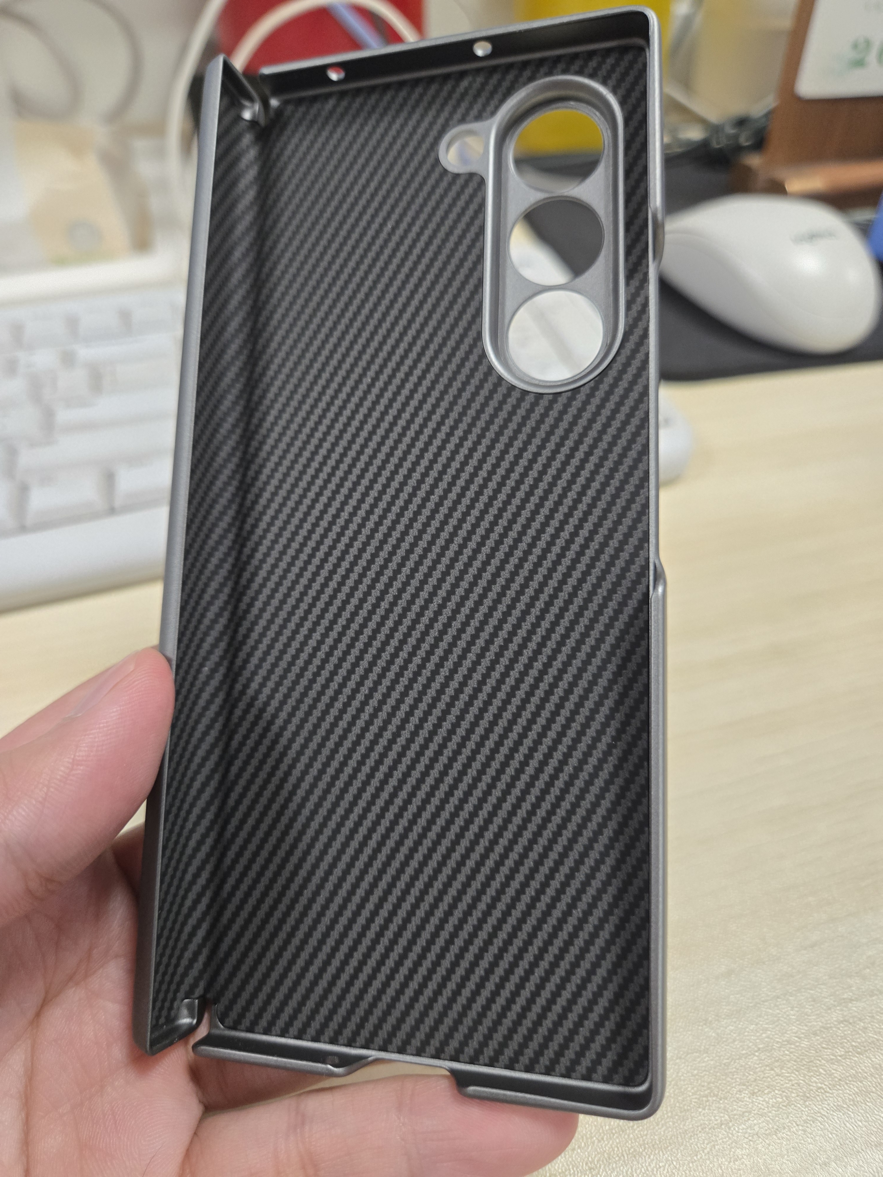 頂競適用三星ZFold7手機殼折疊屏fold6保護套鉸鏈纖維紋心系天下fold5保護殼高級感w23防摔簡約w24硬殼 【心系天下】碳纖紋-磁吸中軸 三星Galaxy Z Fold 6 曬單實拍圖