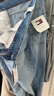 TOMMY JEANS【寬松直筒版】春夏男裝美式復古潮流刺繡中腰破洞牛仔褲 牛仔藍1AB 33 曬單實拍圖