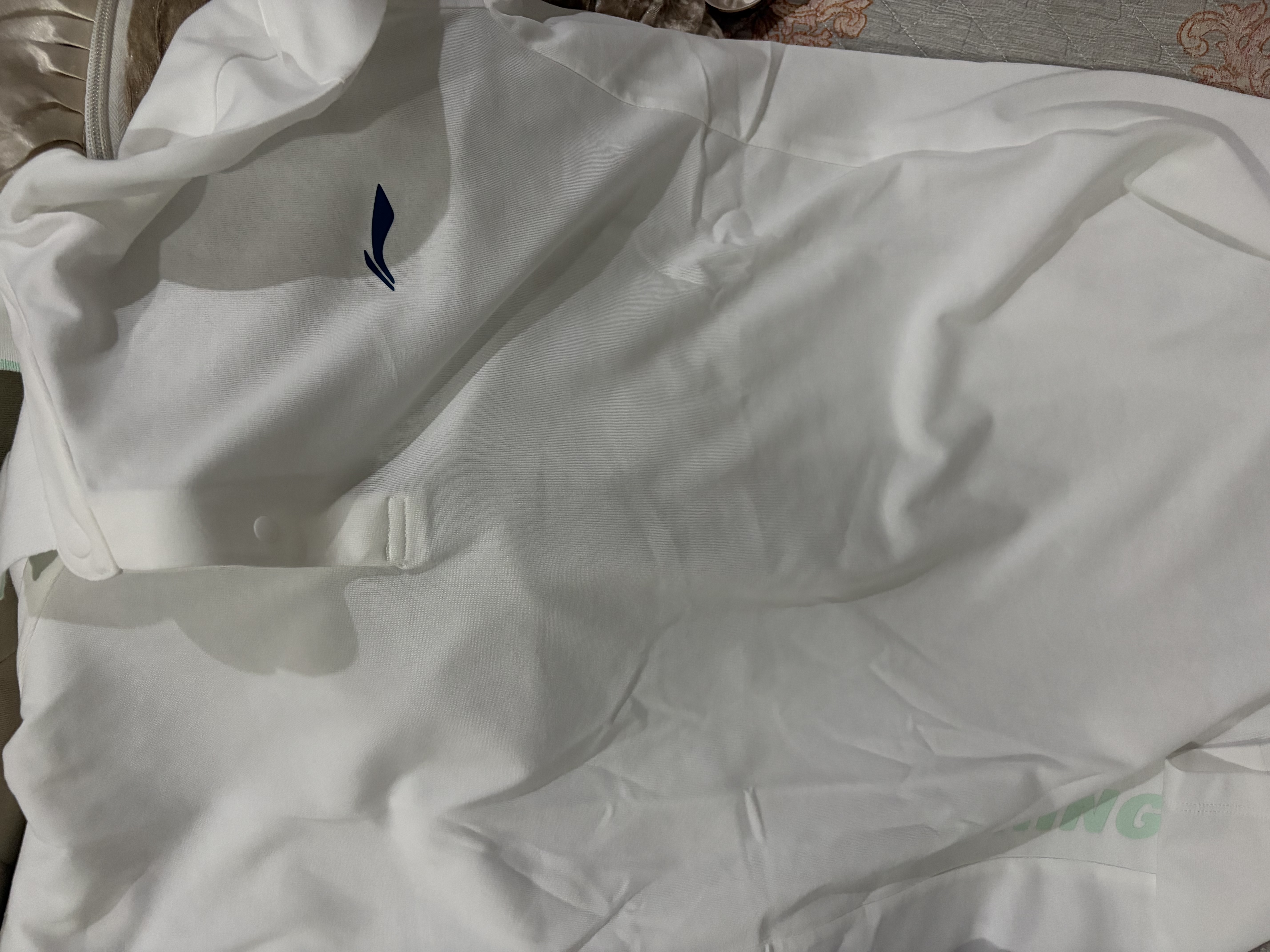 李寧（LI-NING）童裝兒童運動POLO衫男大童速干涼爽棉柔舒適T恤短袖170YPLW009-1 曬單實拍圖