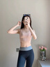 南木熊運動內(nèi)衣瑜伽文胸女健身服美背高強度防震聚攏跑步跳繩普拉提背心 粉色偏米色M碼【90-110斤】 曬單實拍圖