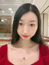 周百福周百福 K18彩金星球項鏈女玫瑰金吊墜時尚鎖骨鏈禮物送女友老婆 K18彩鑫星球項鏈 曬單實拍圖