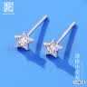 老銀匠s925銀耳釘女五角星耳釘星星耳釘送閨蜜不易過敏養耳洞銀耳飾 曬單實拍圖