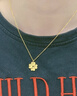 中國珠寶 SINO GEM黃金金四葉草項(xiàng)鏈女士足金愛心吊墜掛墜七夕情人節(jié)禮物送女友老婆 足金四葉草項(xiàng)鏈+品牌禮盒 金重約5.9g 曬單實(shí)拍圖