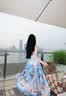 森上優(yōu)集【南法假日】波西米亞風(fēng)吊帶連衣裙女夏季度假長裙氣質(zhì)高腰大擺裙 波西米亞長裙【藍(lán)夢款】 S 曬單實拍圖