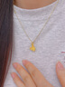 中國黃金（CHINA GOLD）黃金項鏈女足金小象吊墜純金七夕情人節(jié)禮物送女友老婆 吊墜約0.9g*配銀鏈 曬單實拍圖