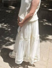 Little  Naive兒童萊賽爾無袖針織衫夏季新款女童涼感背心T恤 杏色 160 曬單實拍圖