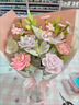 澳顏萊660根仿真花蕊彩色花心手工DIY絲網(wǎng)花玫瑰扭扭棒花芯花藝材料配件 仿真花芯2捆 【橘黃+奶白】 1捆約330根左右】 曬單實(shí)拍圖