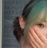 念芙冰藍耳釘十字架耳釘女辣妹冷淡系耳飾甜酷小眾設計感耳環耳骨釘 冰藍耳釘【三只裝】 曬單實拍圖