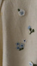 UR2026春季新款女裝休閑花卉刺繡短款針織開衫UYY960012 淺黃色 L 曬單實拍圖
