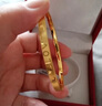 LossotLOVE足金999黃金手鐲女士5D硬金素圈金鐲子女朋友老婆七夕禮物 曬單實(shí)拍圖