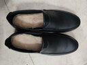 保羅.蓋帝（PIO Cart）軟皮鞋男士商務(wù)休閑鞋真皮透氣懶人一腳蹬鞋軟底豆豆鞋男 黑色 38 曬單實拍圖