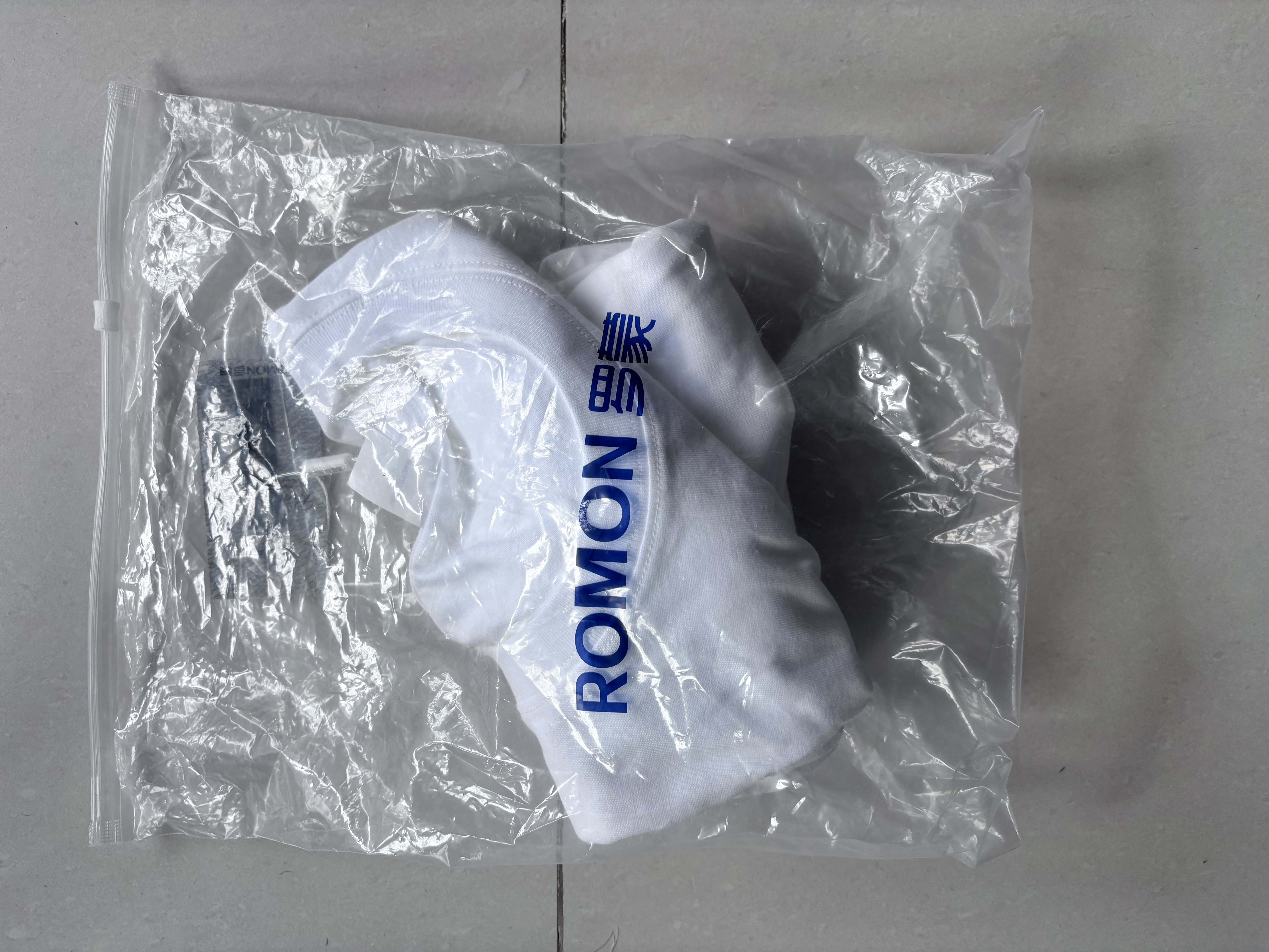 羅蒙（ROMON）全棉短袖T恤男夏季260G重磅長絨棉半袖純色寬松落肩體恤衫 黑2XL 曬單實拍圖
