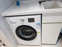 威力（WEILI）8公斤10公斤大容量超薄嵌入滾筒洗衣機全自動(dòng)洗衣機 定變頻可選快速洗高溫洗除菌洗家用公寓洗衣機 XQG100-1016DPX-10公斤變頻白 滾筒 曬單實(shí)拍圖