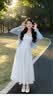 妍莉芬（yanlifen）巨好看白色碎花吊帶連衣裙子女夏季2026新款韓系穿搭女裝套裝長(zhǎng)裙 藍(lán)色開(kāi)衫+白色連衣裙【套裝】 S 40/45kg 曬單實(shí)拍圖