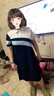 皮爾卡丹（pierre cardin）Polo領連衣裙女2026夏新款時尚拼接大碼裙子修身收腰顯瘦連衣裙子 藏青色 M 建議80-95斤 曬單實拍圖