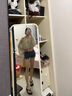 哈魯?shù)戏ㄊ揭蛔旨玳L(zhǎng)袖T恤女復(fù)古獨(dú)特設(shè)計(jì)感波點(diǎn)泡泡袖露肩顯瘦襯衫上衣 杏色 M （80-105斤） 曬單實(shí)拍圖