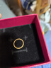 中國(guó)黃金（CHINA GOLD）黃金戒指碎碎冰足金女款情侶對(duì)戒求婚結(jié)七夕送女朋友禮物老婆七夕 圈號(hào)11/約2.26g 曬單實(shí)拍圖