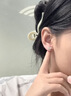 中國黃金（CHINA GOLD）蝴蝶結(jié)足銀耳釘女輕奢小眾高級感2026新款耳飾生日禮物女朋友老婆 足銀蝴蝶結(jié)耳釘【今/次日達(dá)】 曬單實(shí)拍圖