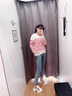 探巡（TanXun）女鞋2025夏季新款老爹鞋女超火ins鞋子女厚底內增高運動休閑鞋女 紅色【夏季網面】 37 曬單實拍圖