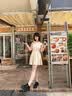南木熊連衣裙千金夏季裙子女高級感2026年新款a字短裙波點(diǎn)掛脖氣質(zhì)生日 米白色L【100-115斤】 曬單實(shí)拍圖