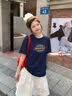 Dickies帝酷適抗菌短袖t恤女士2026新款夏美式經典款正肩上衣C 藏青色 XL 曬單實拍圖