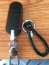 适用于马自达钥匙包真皮钥匙套昂克塞拉CX-4 CX-5马自达6阿特兹 马自达3牛皮汽车钥匙扣保护壳 马自达B款黑皮红线 实拍图