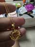 中國黃金（CHINA GOLD）莫比烏斯環黃金項鏈女足金蝴蝶吊墜七夕情人節禮物送女朋友老婆 京速達-足金捕夢網蝴蝶吊墜約1.4-1.5+足金鏈約1.3 曬單實拍圖