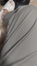 真維斯（Jeanswest）休閑褲男2026秋季新款寬松直筒褲男士新款潮牌九分褲子 卡其灰 M 曬單實拍圖