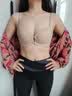 杰麗·莫克（Jerrie Mock）U型露背美背內衣女夏光面前扣小胸聚攏文胸一體無鋼圈裹胸罩套裝 黑色單件 【配純色+閃鉆2對肩帶】 75B （建議34/75AB 厚度1.8CM） 曬單實拍圖