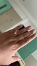 Grace Girl一克拉鉆石戒指女培育鉆戒結定求婚鉆戒紀念日生日禮物送女友老婆 曬單實拍圖