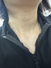 拉夏貝爾半高立領短袖T恤女夏季薄款魚骨修身顯瘦百搭開衫小上衣 黑色 XL 曬單實拍圖