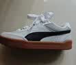 彪馬（PUMA）面包鞋|復(fù)古滑板鞋男女新款夏季休閑板鞋PARK 400497 白-黑色-灰色-01 36 曬單實(shí)拍圖