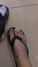 Dickies人字拖男夏季透氣厚底拖鞋休閑百搭夾腳拖 S51黑色 41  曬單實拍圖