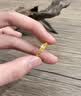 中國黃金（CHINA GOLD）黃金心心相戀戒指足金愛心甜美活口指環女戒送女友老婆女神節禮物 足金心心相戀戒指【約1.14g】 曬單實拍圖