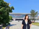MsShe【條紋假兩件仿牛仔套裝】大碼女裝2026夏裝胖mm上衣闊腿褲 上衣-藏青藍色現貨 4XL 曬單實拍圖